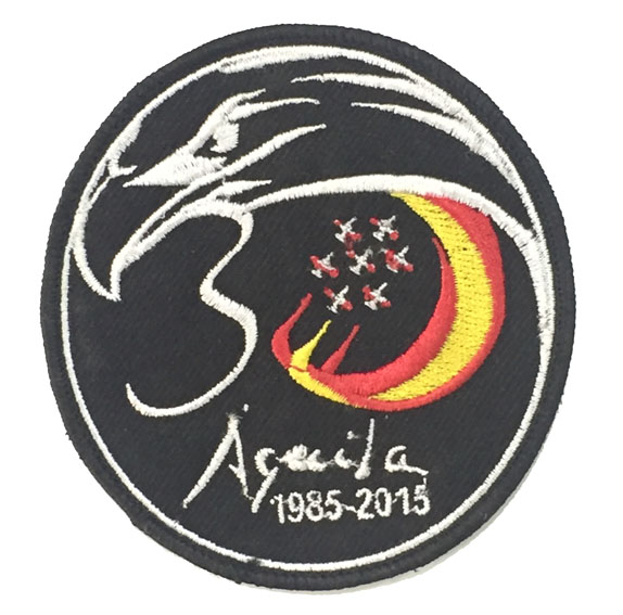 Escudo bordado Patrulla Águila XXX (30) Aniversario negro